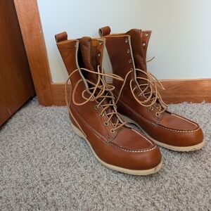 Classic Brown Leather Boots